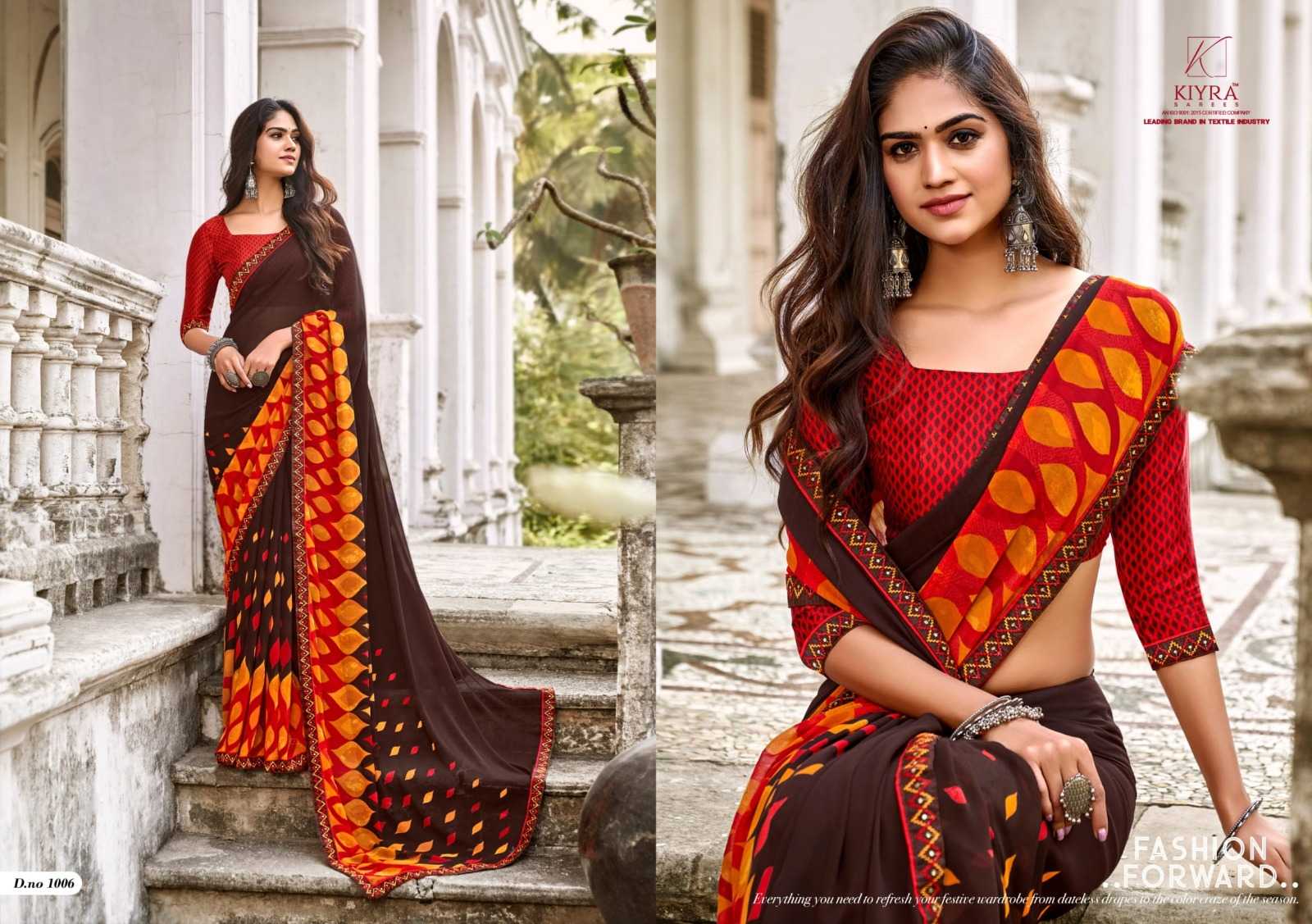 tulsi by kiyra major georgette colourful saree collection