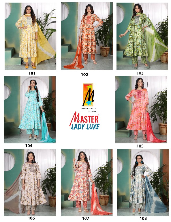 master lady luxe rayon print with kali pattern attractive look full stitch dress