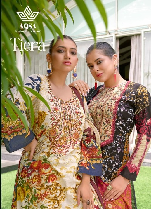 tiera by aqsa fashion cambric cotton daily wear pakistani dress material