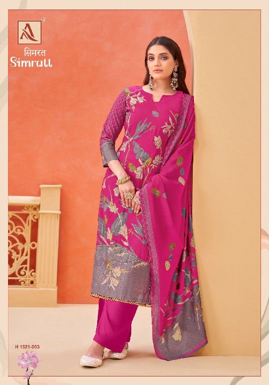 simratt by alok viscose attractive look modern pakistani dress material