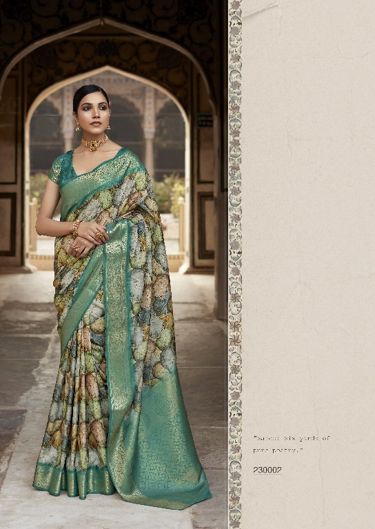 rashmika silk by rajpath pure silk digital print stylish saree exports