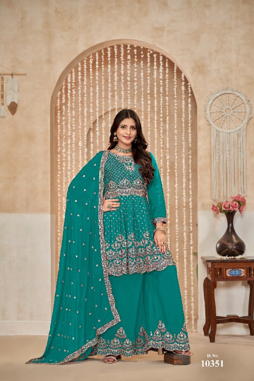 TWISHA ANJUBAA VOL 35 DESIGNER OCCASION WEAR LONG UNSTITCH SALWAR KAMEEZ