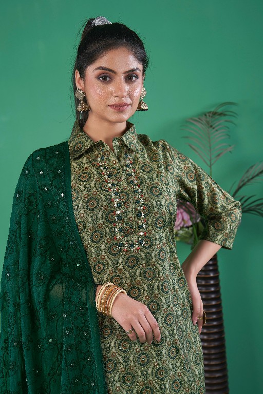 Seamore Rim Zeem Wholesale Women Kurta With Pant And Dupatta