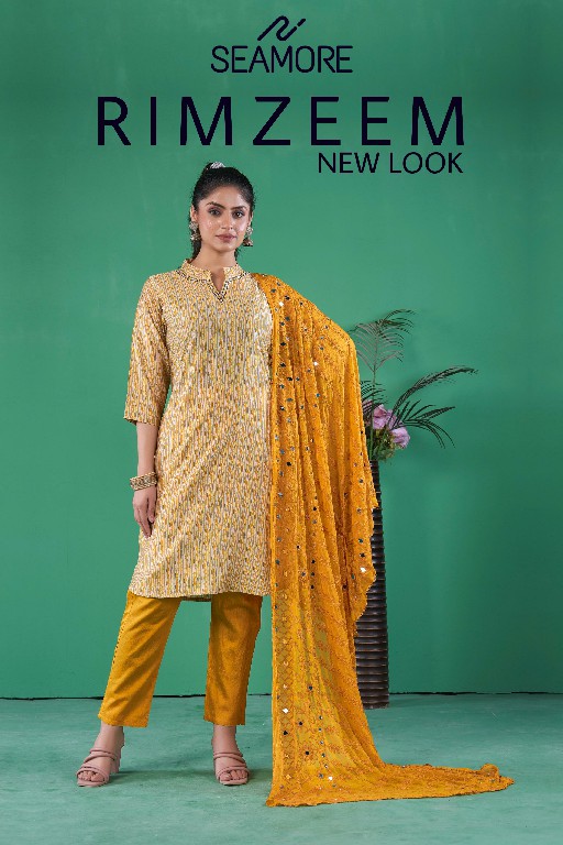 Seamore Rim Zeem Wholesale Women Kurta With Pant And Dupatta