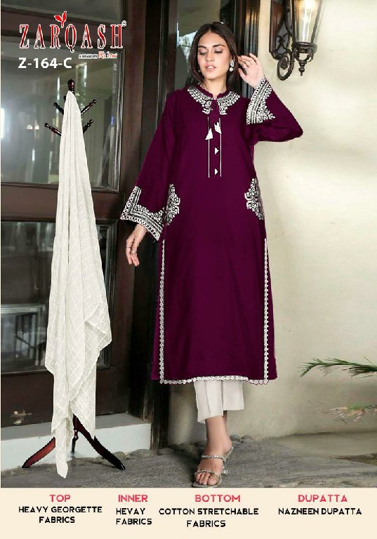 Zarqash Z-164 Wholesale Readymade Indian Pakistani Salwar Suits