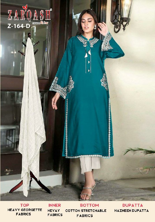 Zarqash Z-164 Wholesale Readymade Indian Pakistani Salwar Suits