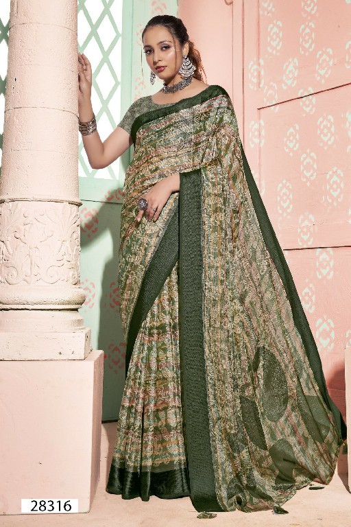 vallabhi prints sunandita Vol-2 beautiful colour brasso fancy saree