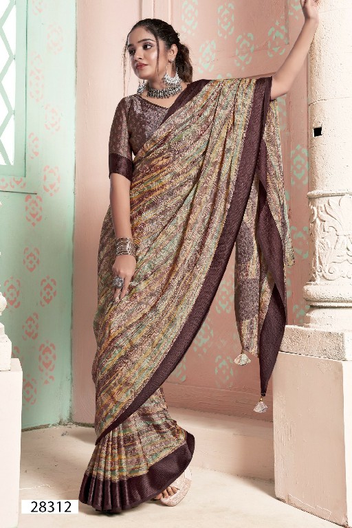 vallabhi prints sunandita Vol-2 beautiful colour brasso fancy saree