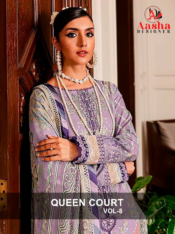 Aasha Queens Courts Vol-8 Wholesale Indian Pakistani Salwar Suits