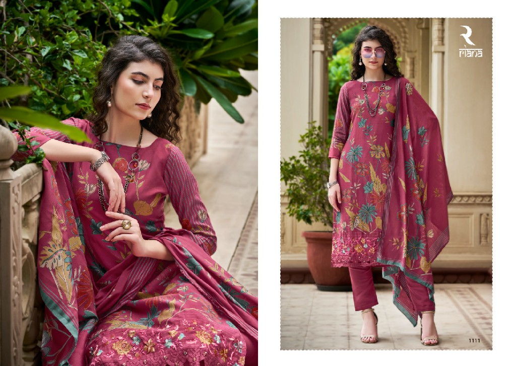 Riana Nusrat Wholesale Pure Muslin With Embroidery Work Salwar Suits