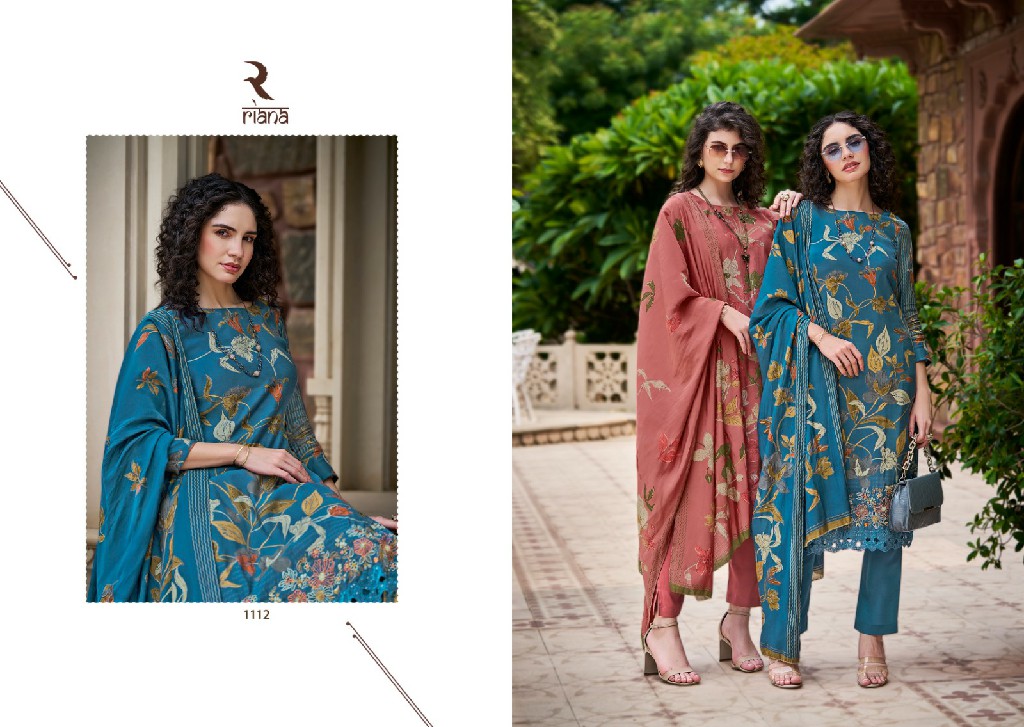 Riana Nusrat Wholesale Pure Muslin With Embroidery Work Salwar Suits