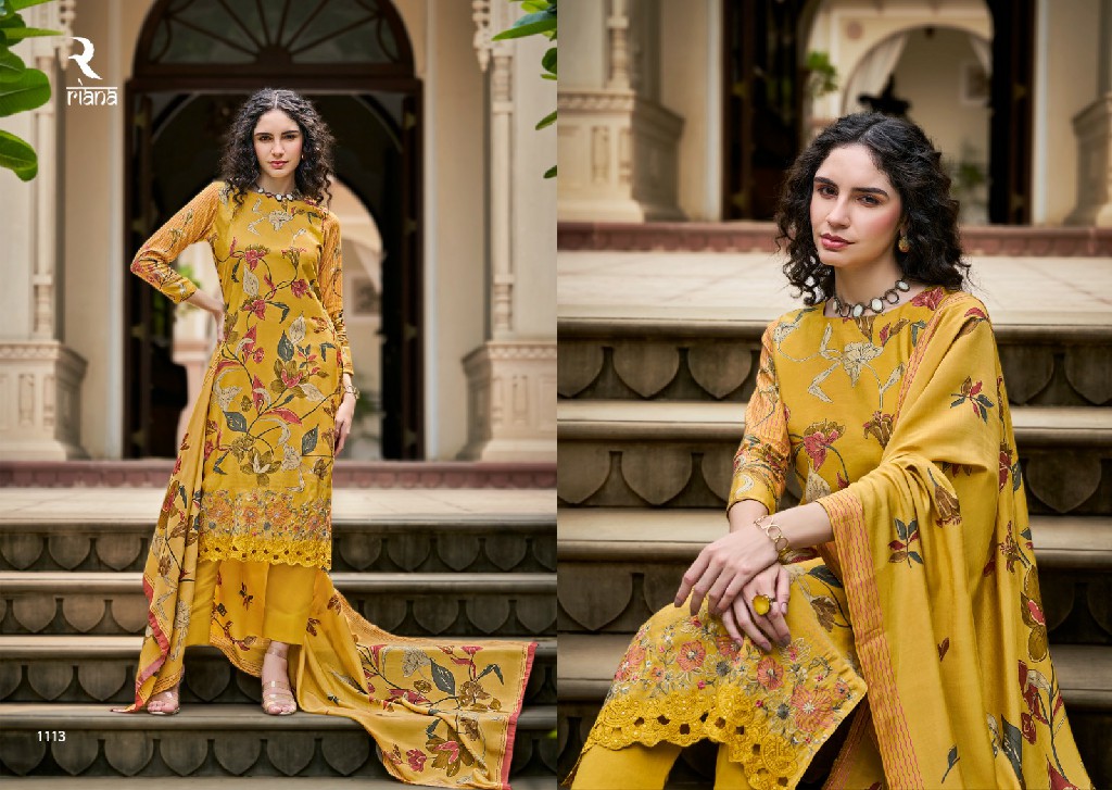 Riana Nusrat Wholesale Pure Muslin With Embroidery Work Salwar Suits