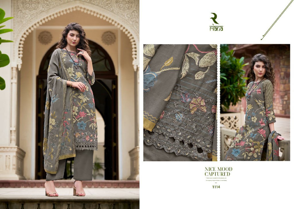 Riana Nusrat Wholesale Pure Muslin With Embroidery Work Salwar Suits