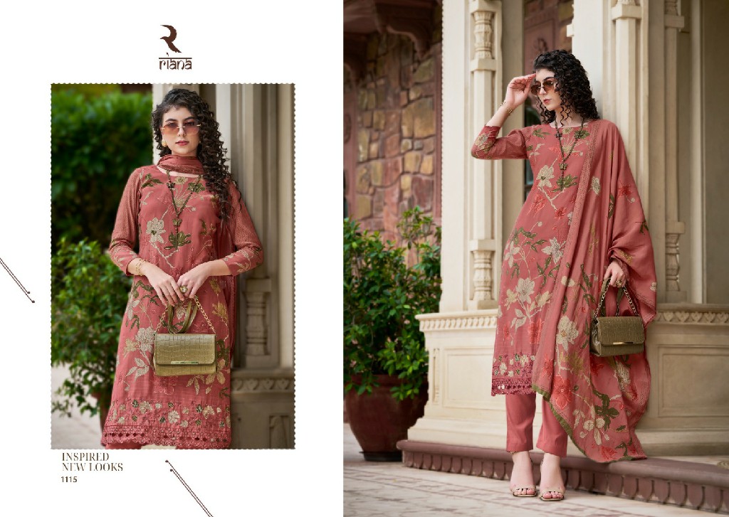 Riana Nusrat Wholesale Pure Muslin With Embroidery Work Salwar Suits