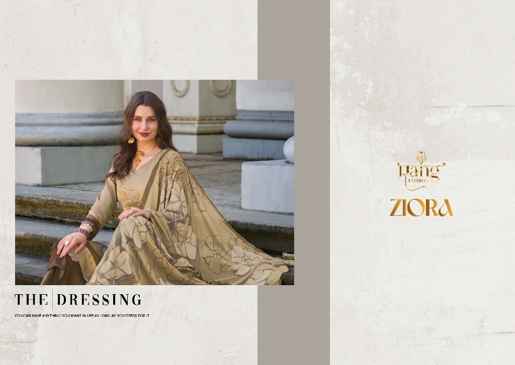 Rang Fashion Ziora Wholesale Pure Jam Silk With Knot Work Salwar Kameez