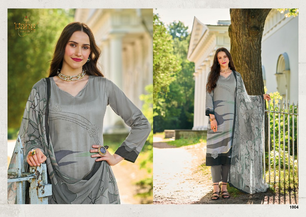 Rang Fashion Ziora Wholesale Pure Jam Silk With Knot Work Salwar Kameez