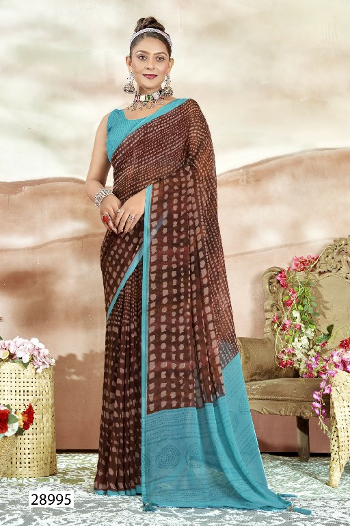 Vallabhi Manasvi Vol-9 Wholesale Georgette Fabrics Ethnic Indian Sarees