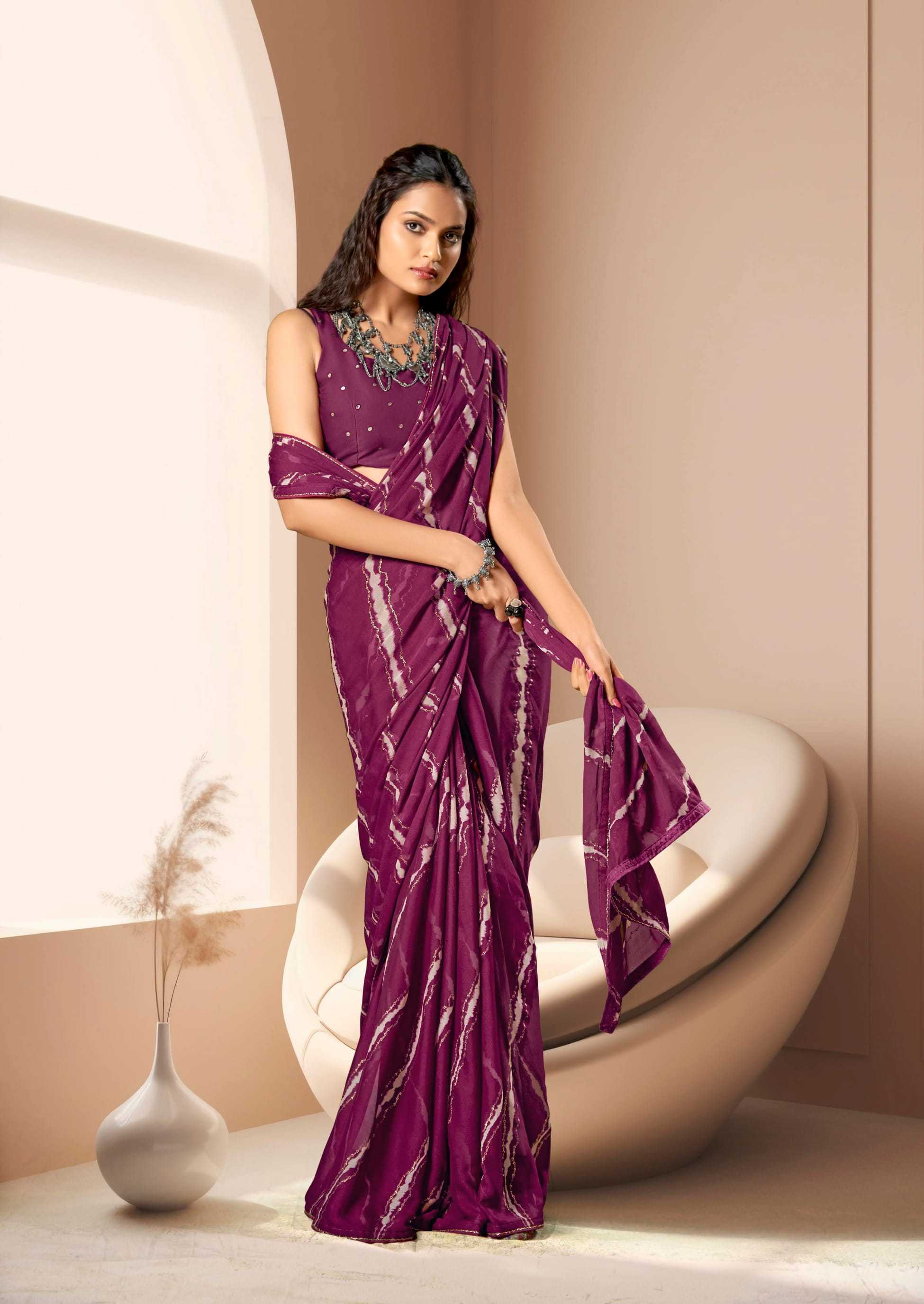 amrita by kashvi creation dull moss women indian saree exports