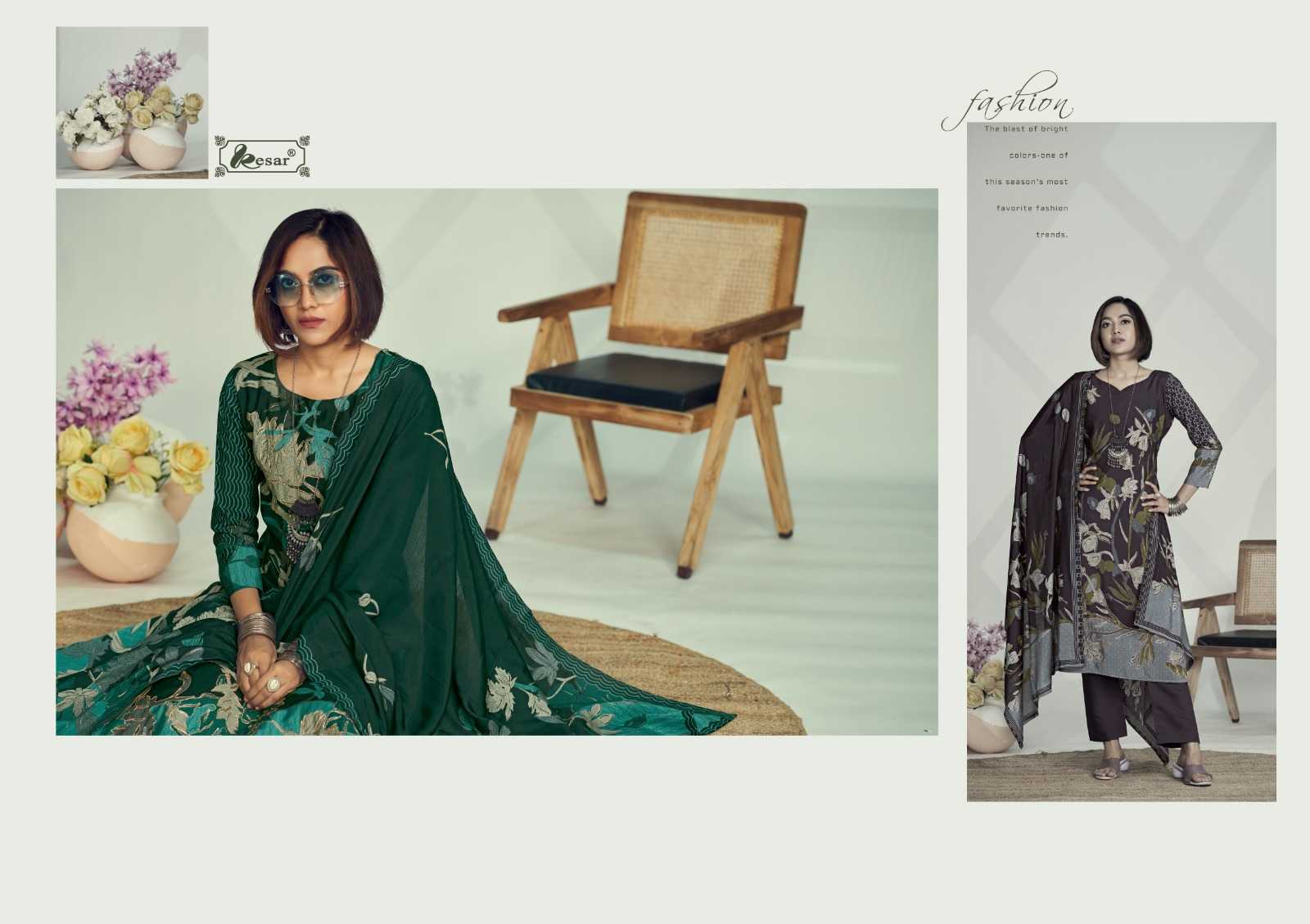 shanaya vol 4 by kesar stylish look pure muslin ladies suits