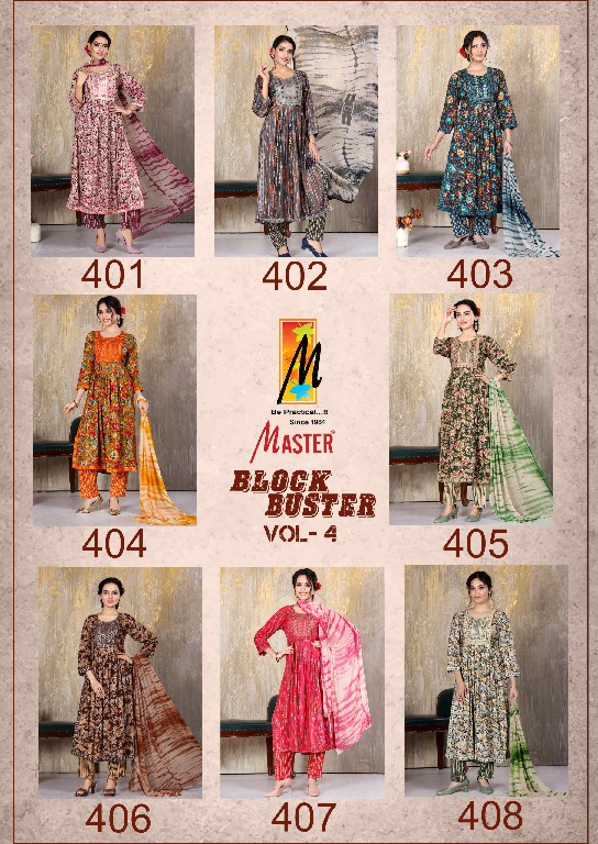 block buster vol 4 by master rayon print women indian salwar kameez