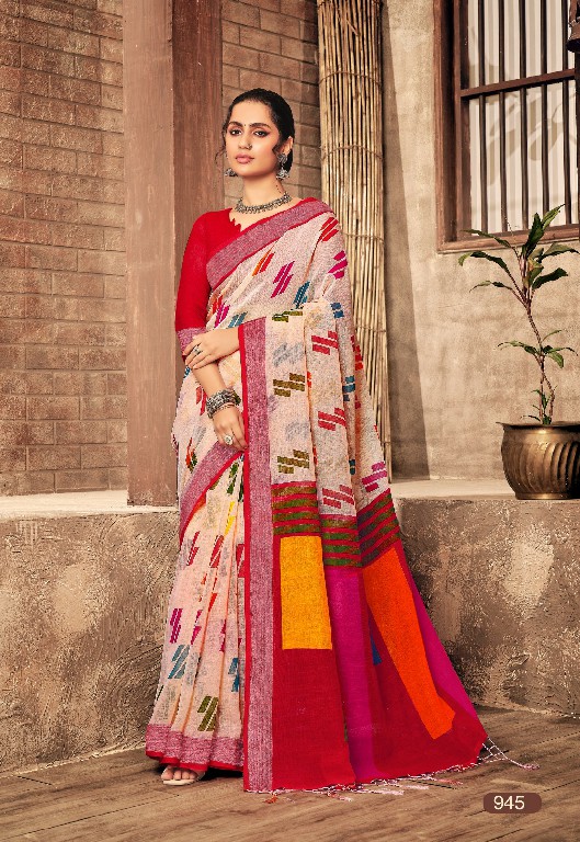 stylewell anupama vol 5 linen printed stylish saree for women