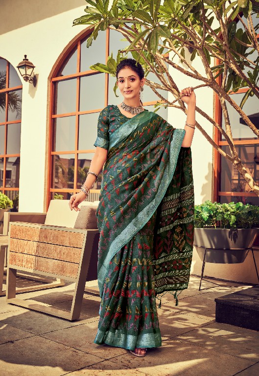 stylewell anupama vol 5 linen printed stylish saree for women