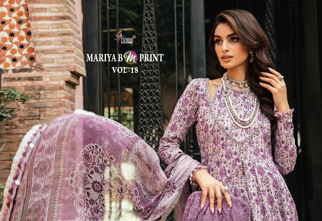 Shree Fabs Mariya B Mprint Vol-18 Wholesale Indian Pakistani Salwar Suits