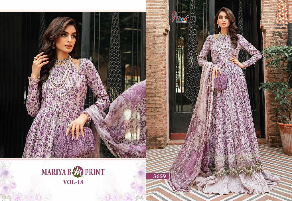 Shree Fabs Mariya B Mprint Vol-18 Wholesale Indian Pakistani Salwar Suits