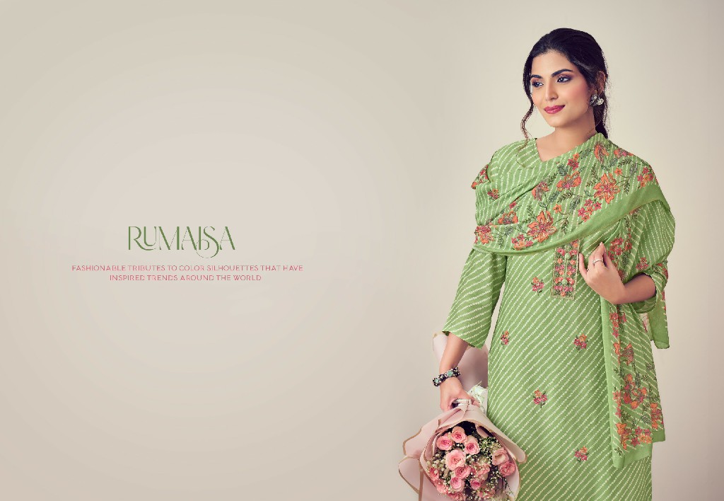 Glossy Simar Rumaisa Wholesale Pure Viscose With Embroidery Work Salwar Suits