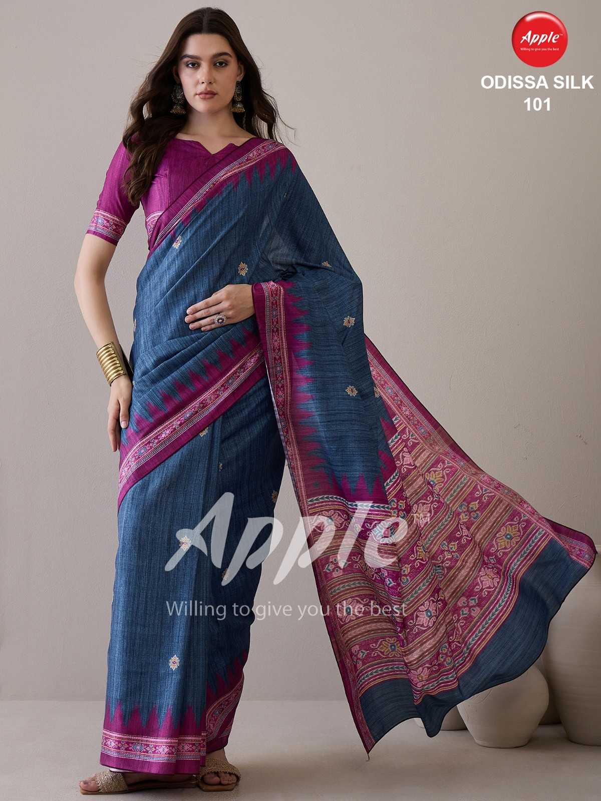 odissa silk vol 1 by apple cotton silk daily wear saree wholesalers