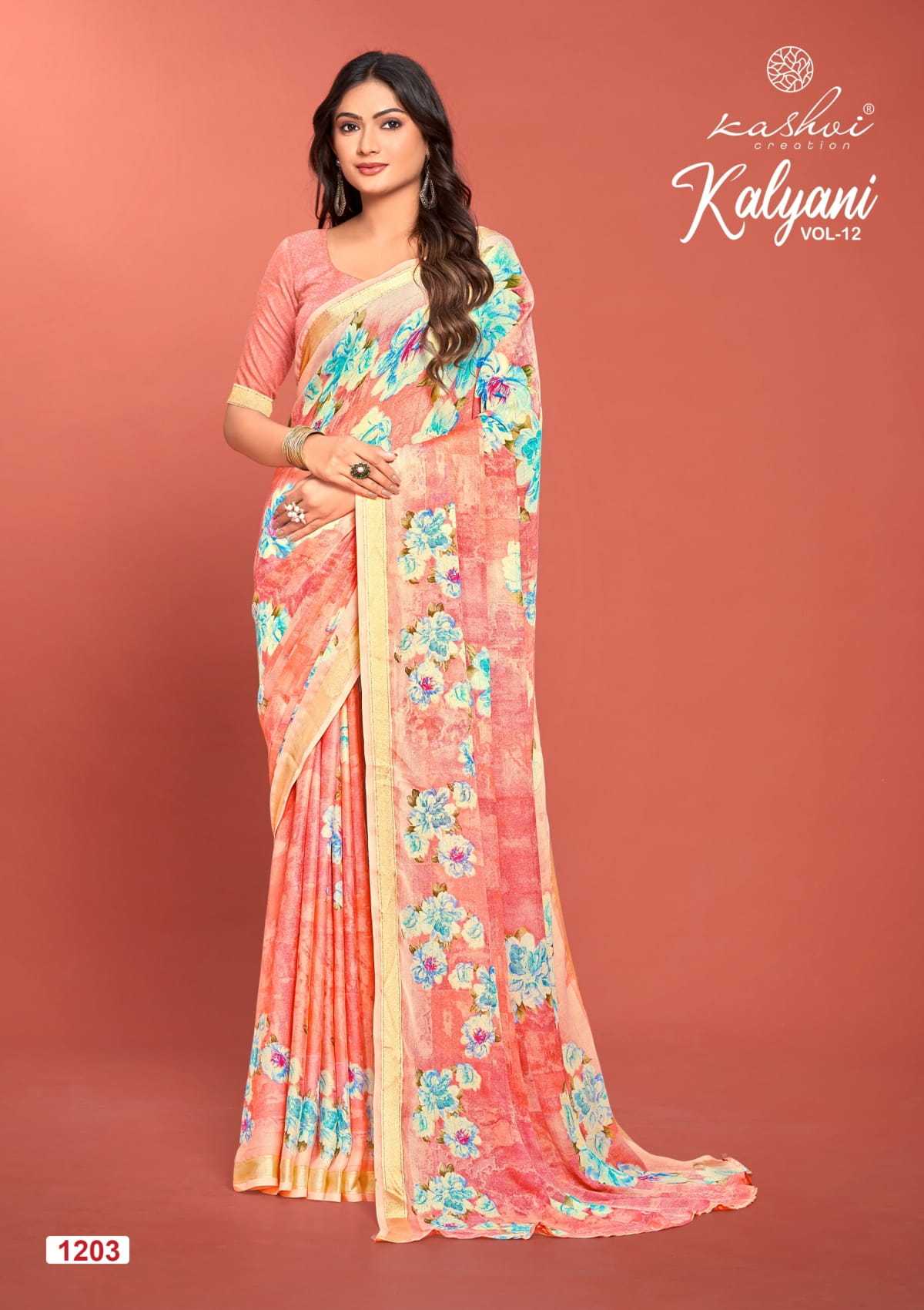 kashvi creation kalyani vol 12 viscose good saree online supplier