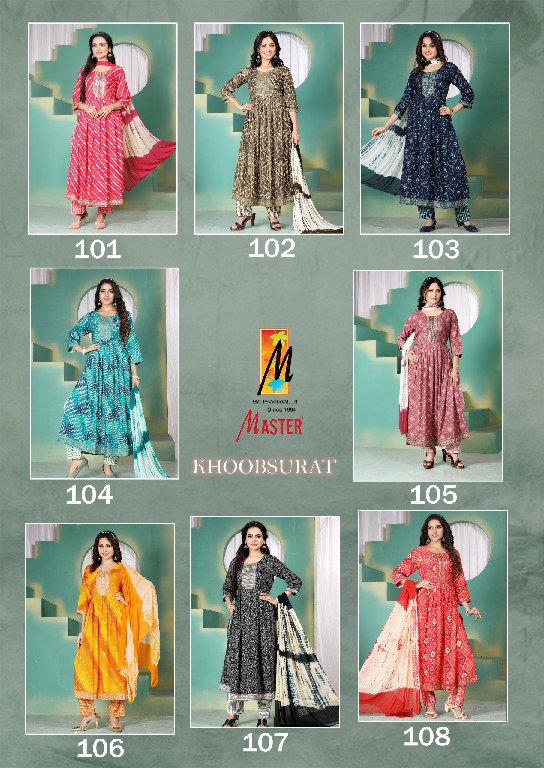 master khoobsurat rayon print nayra cut casula wear full stitch 3pcs dress