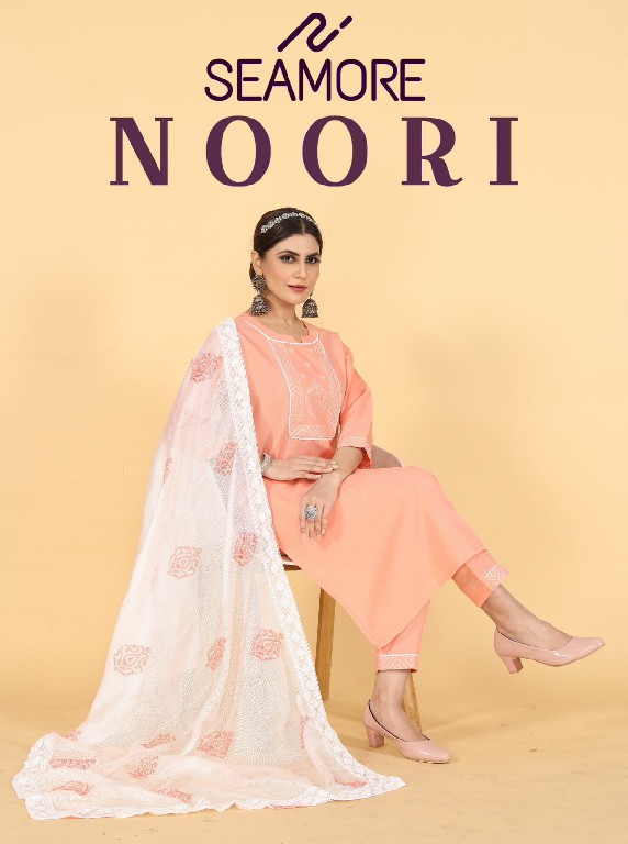 Seamore Noori Wholesale Women Kurta Pant With Dupatta