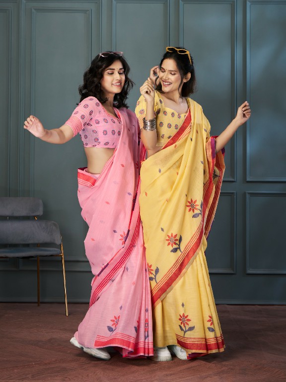 Rajpath Rolex Wholesale Handloom Linen Fabrics Indian Sarees