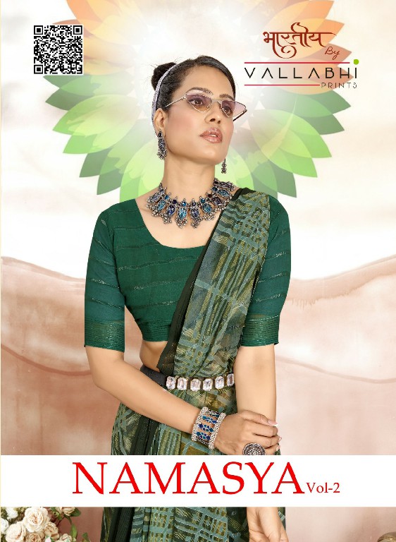 Vallabhi Namasya Vol-2 Wholesale Georgette Fabrics Indian Sarees