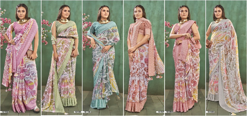 Vallabhi Aurian Vol-7 Wholesale Georgette Fabrics Sarees