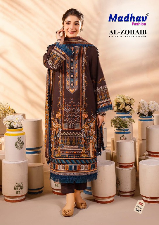 Madhav Al Zohaib Vol-3 Wholesale Lawn Printed Dress Material