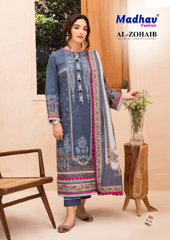 Madhav Al Zohaib Vol-3 Wholesale Lawn Printed Dress Material