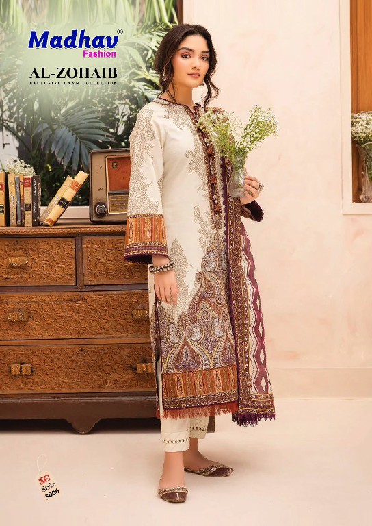 Madhav Al Zohaib Vol-3 Wholesale Lawn Printed Dress Material