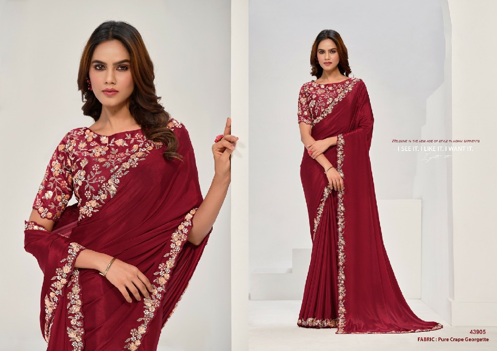 Mahotsav Norita Royal 43900 Series Saanjh Wholesale Function Wear Festive Sarees