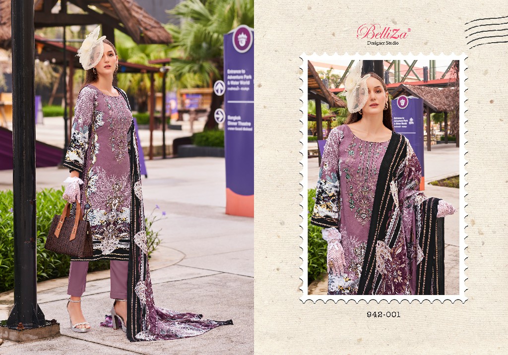 BELLIZA DESIGNER NAIRA VOL 65 COTTON DIGITAL PRINTS MODERN PAKISTANI DRESS