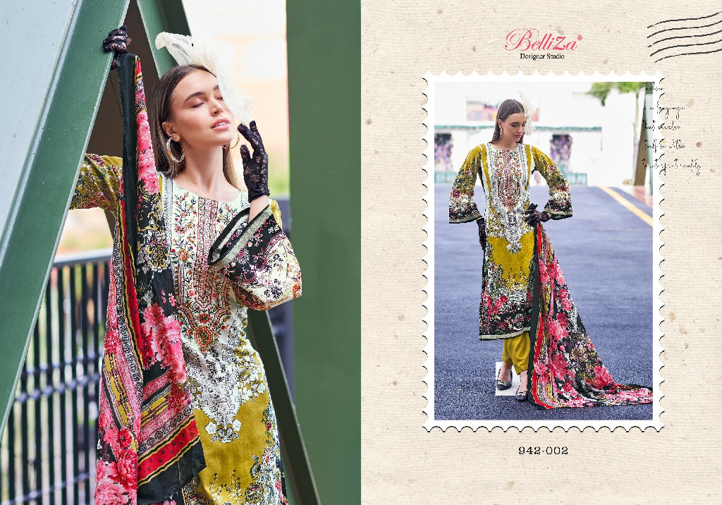 BELLIZA DESIGNER NAIRA VOL 65 COTTON DIGITAL PRINTS MODERN PAKISTANI DRESS