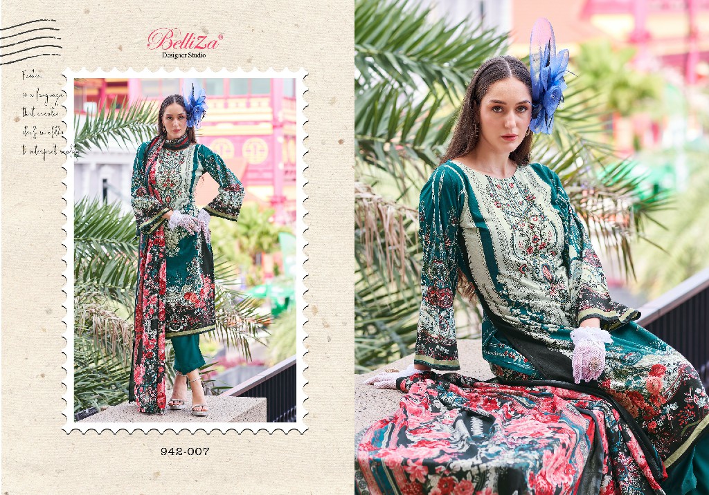 BELLIZA DESIGNER NAIRA VOL 65 COTTON DIGITAL PRINTS MODERN PAKISTANI DRESS