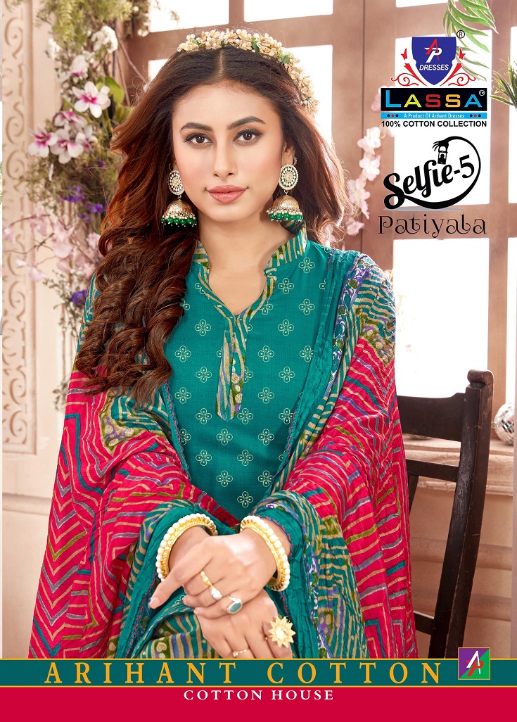 Arihant Lassa Selfie Patiyala Vol-5 Wholesale Pure Cotton Printed Dress Material