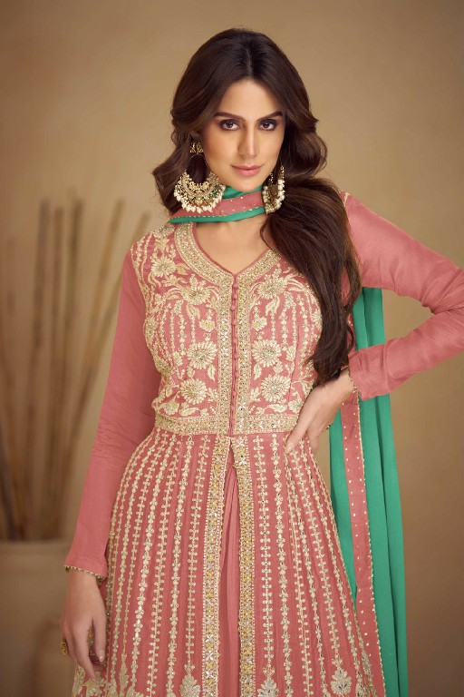 kashvi by gulkayra designer chinon full stitch premium sharara salwar suit