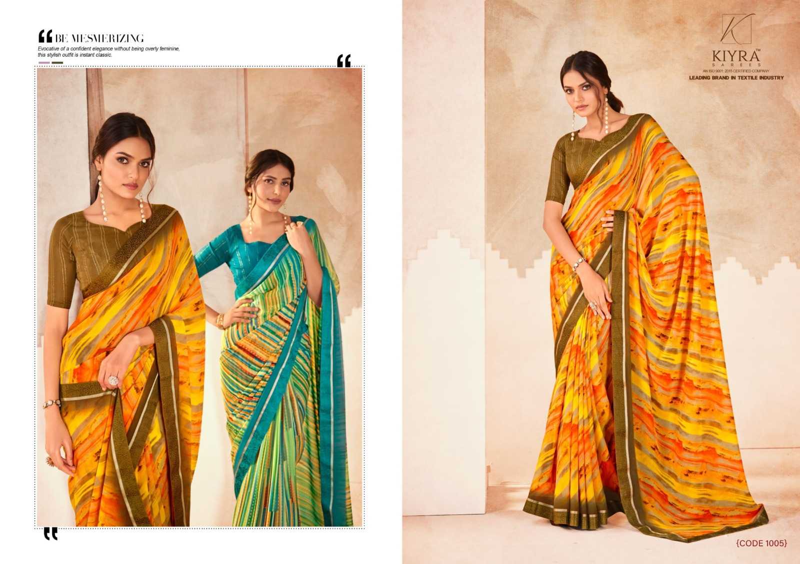 kiyra sarees pari heavy weightless colourful saree with blouse