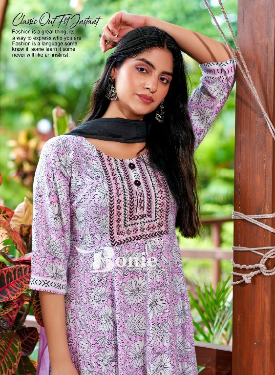 Bonie Anarkali Vol-1 Wholesale Anarkali Kurtis With Pant And Dupatta