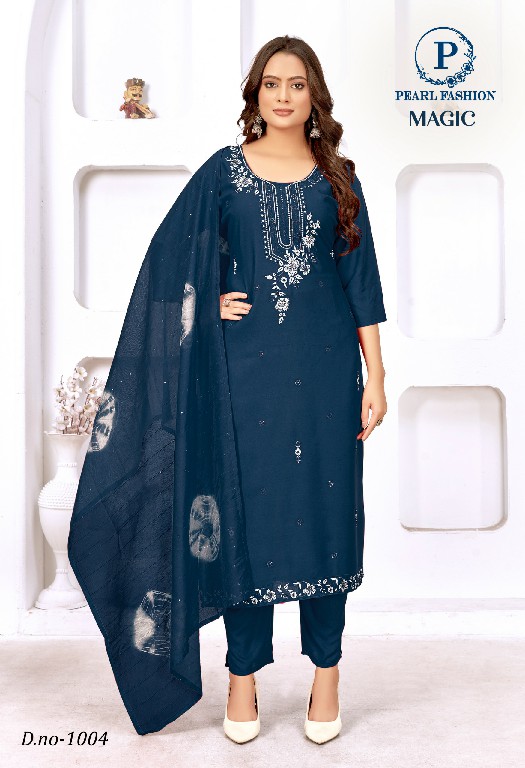 Pearl Fashion Magic Wholesale Viscose Rayon Kurti With Pant And Dupatta