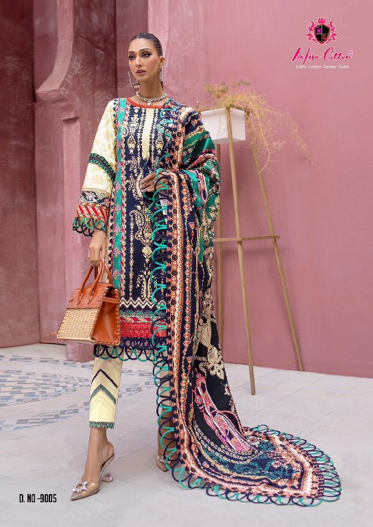 NAFISA SAFINA KARACHI SUITS VOL 9 PAKISTANI CASUAL WEAR DRESS MATERIAL