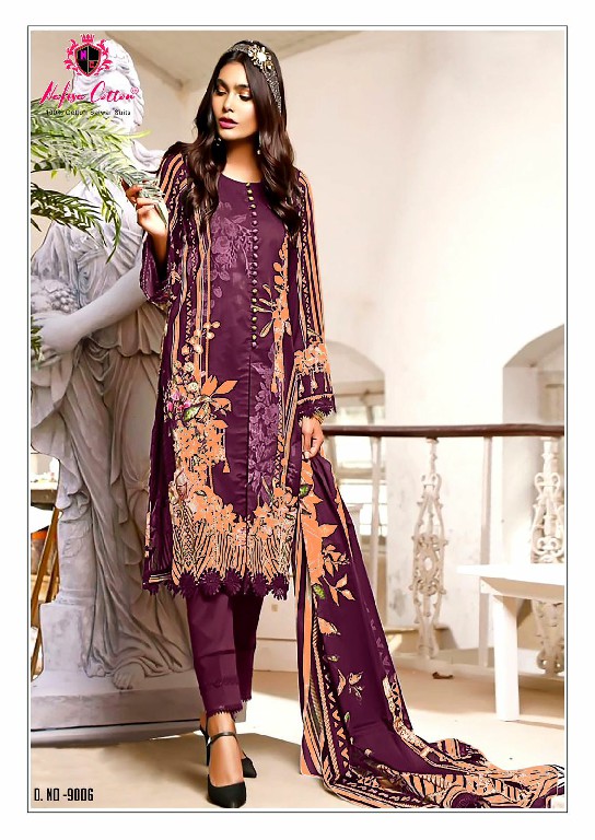 NAFISA SAFINA KARACHI SUITS VOL 9 PAKISTANI CASUAL WEAR DRESS MATERIAL